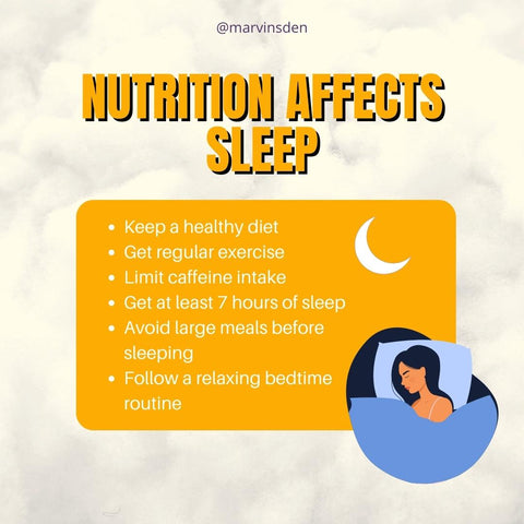 Nutrition affects sleep