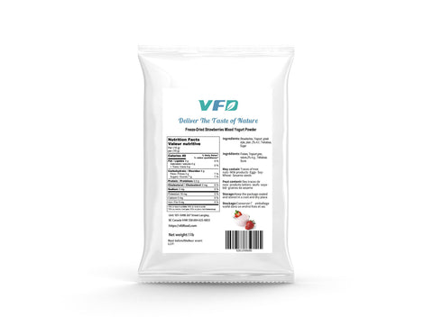 Freeze-Dried Strawberries Mixed Yogurt Powder