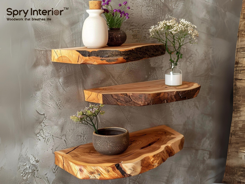 vintage wall floating shelf