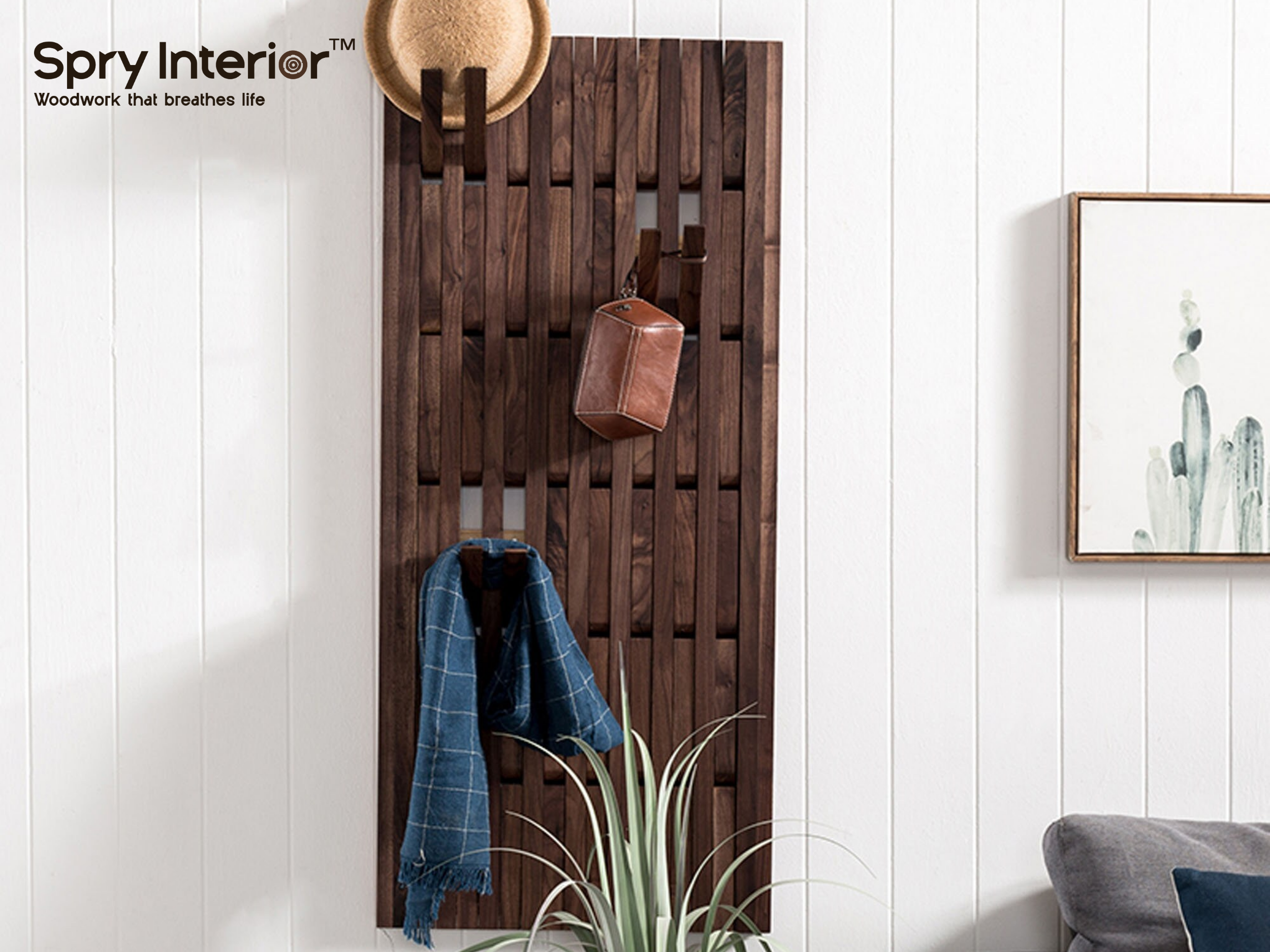 Bedrooms or Closets for Extra Storage with Wall Coat Rack