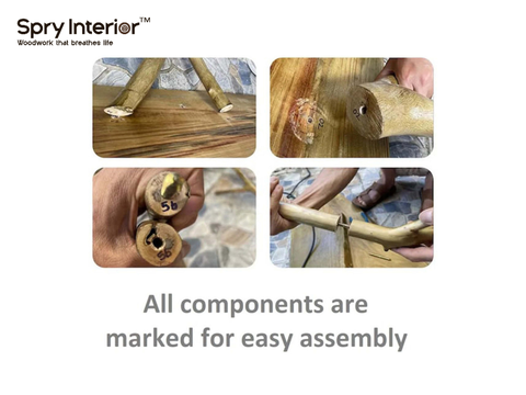 All components are marked for easy assembly from SpryInterior