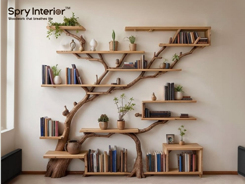 Combine practicality with seasonal charm by integrating storage with decor. Use the shelves to store cookbooks, seasonal magazines, or baskets filled with Easter treats.