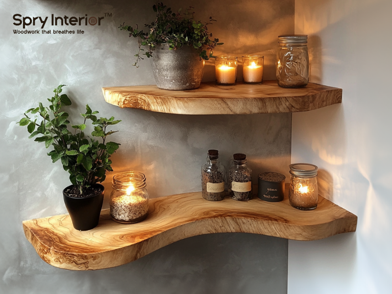 Floating shelf for storage