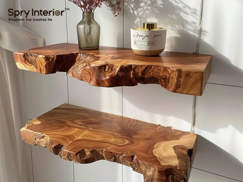 bathroom floating shelf