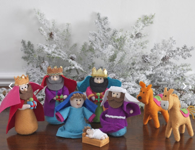 plush nativity set