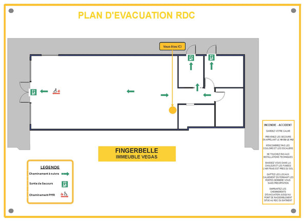 plan d'évacuation