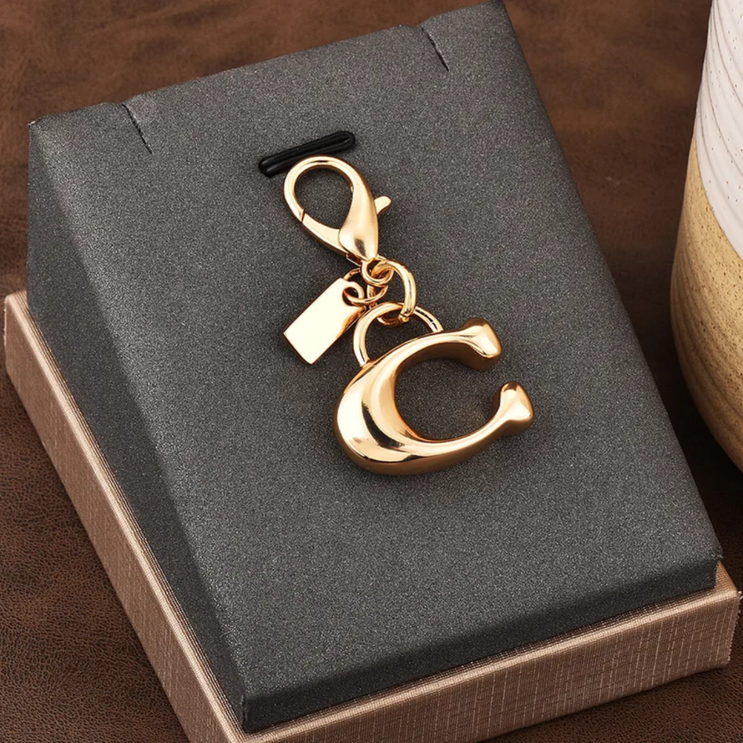 Coach C Keychain