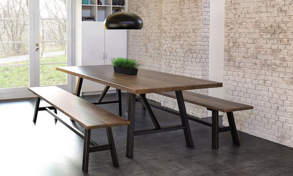 Copeland Essentials Farm Style Dining Table with Benches