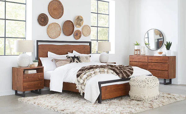 Home Trends & Design Glenwood Live Edge Bedroom