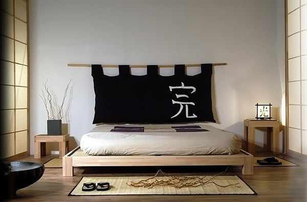 Japanese Raku Tatami Platform Bed Scene