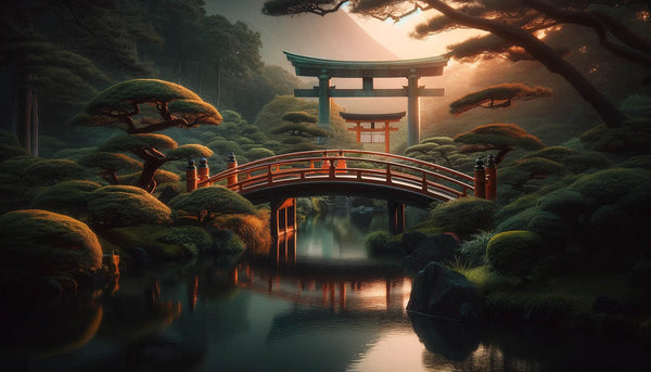 Japanese Design Inspiration: Torii Gate and Garden Bridge
