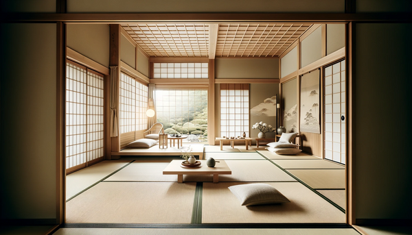 Serene Tatami Room featuring Traditional Japanese Tatami Mats