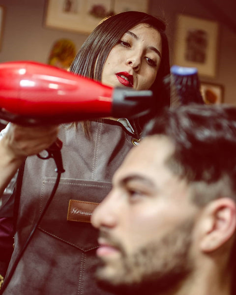 @nathaliemonroe.barber cutting out of Mr. Rollins Barbershop