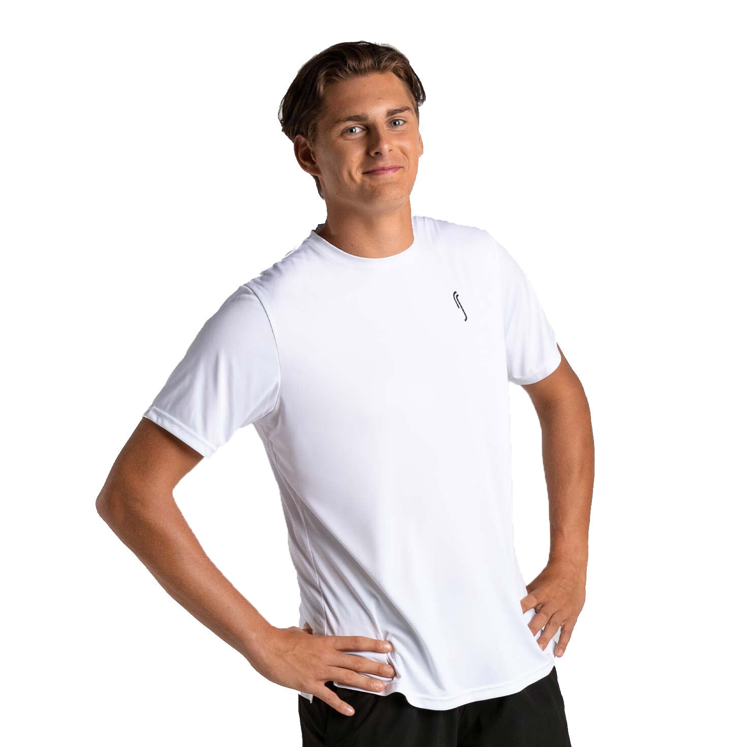 Robin Soderling Men's Performance Tee White