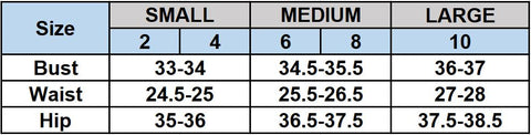 Nygard Slims Size Chart