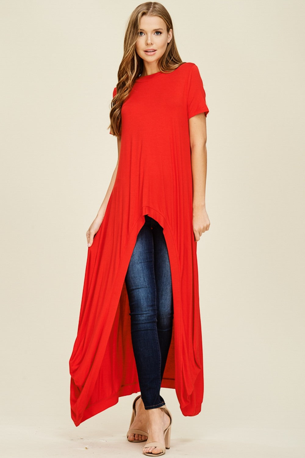 Extreme High Low Tunic Top