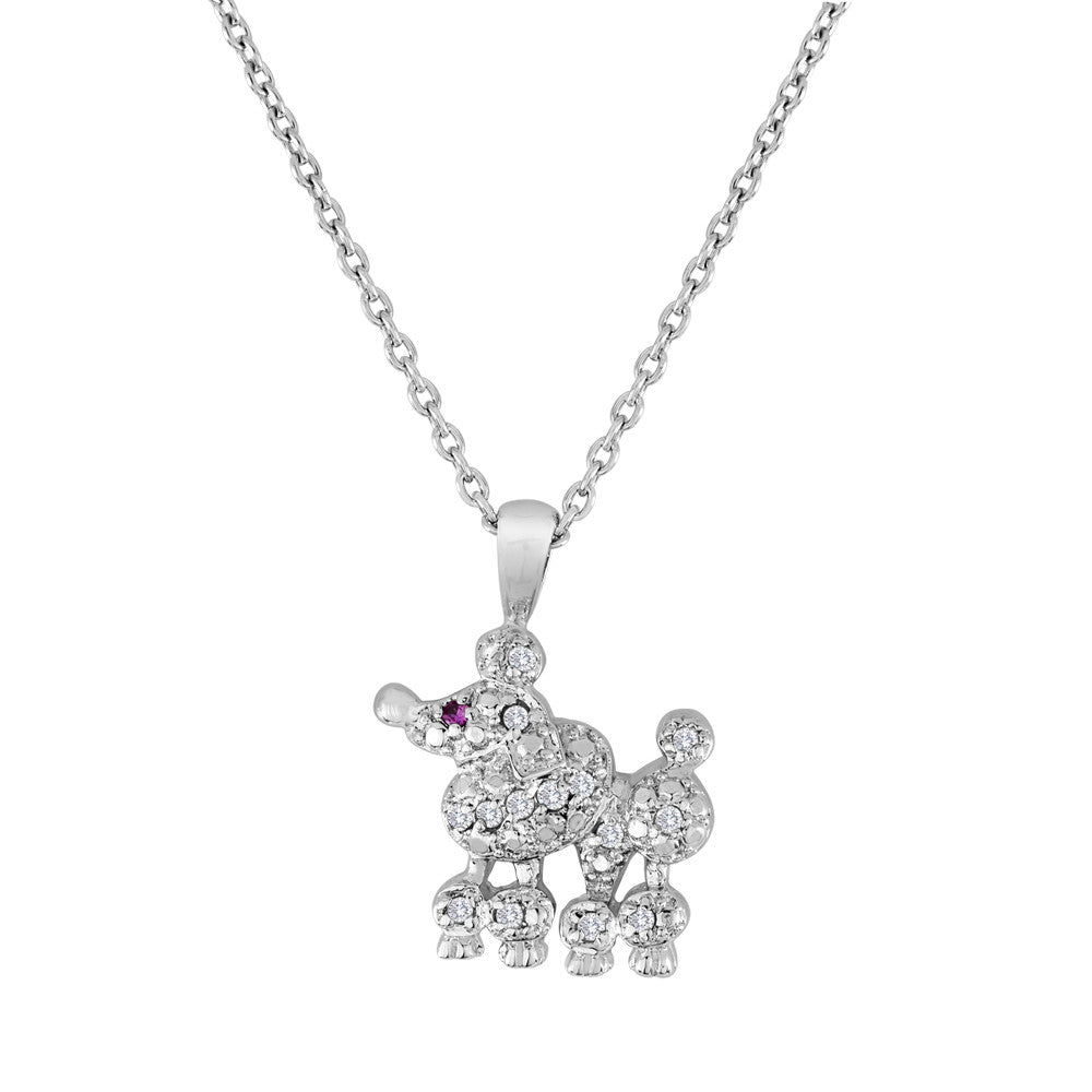 poodle pendant necklace