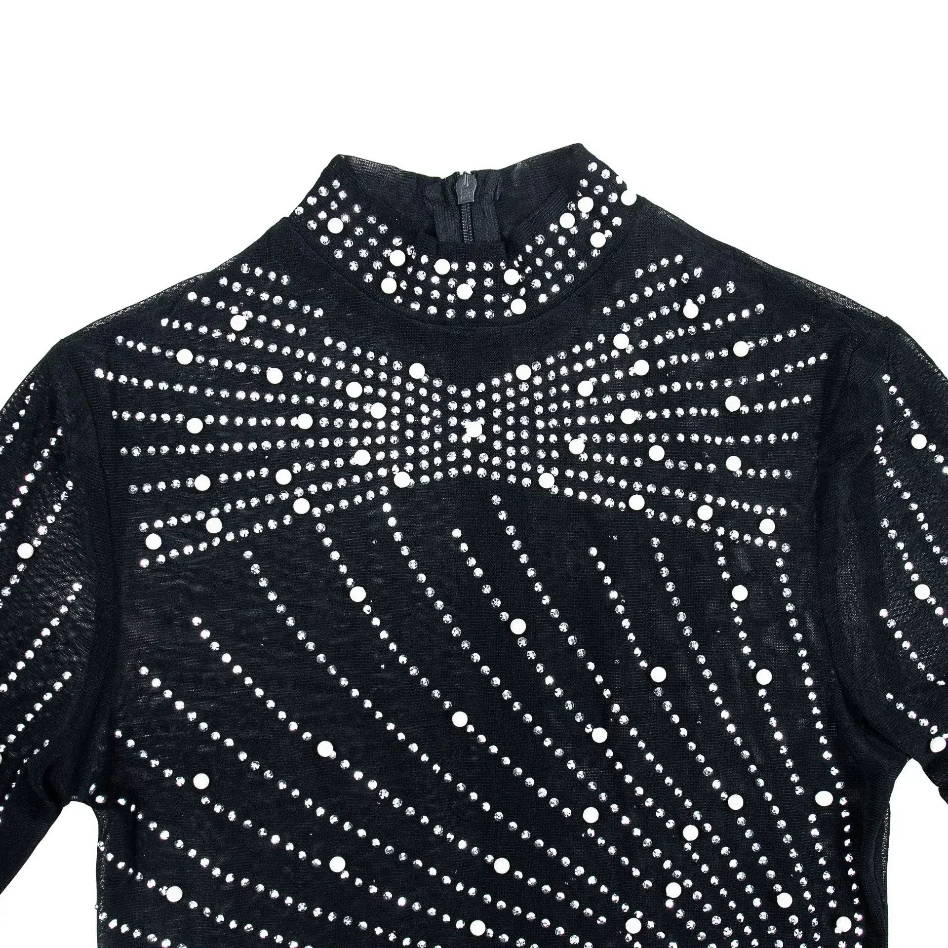 Sparkly Rhinestone Transparent Long party dress - F.A. Mirage