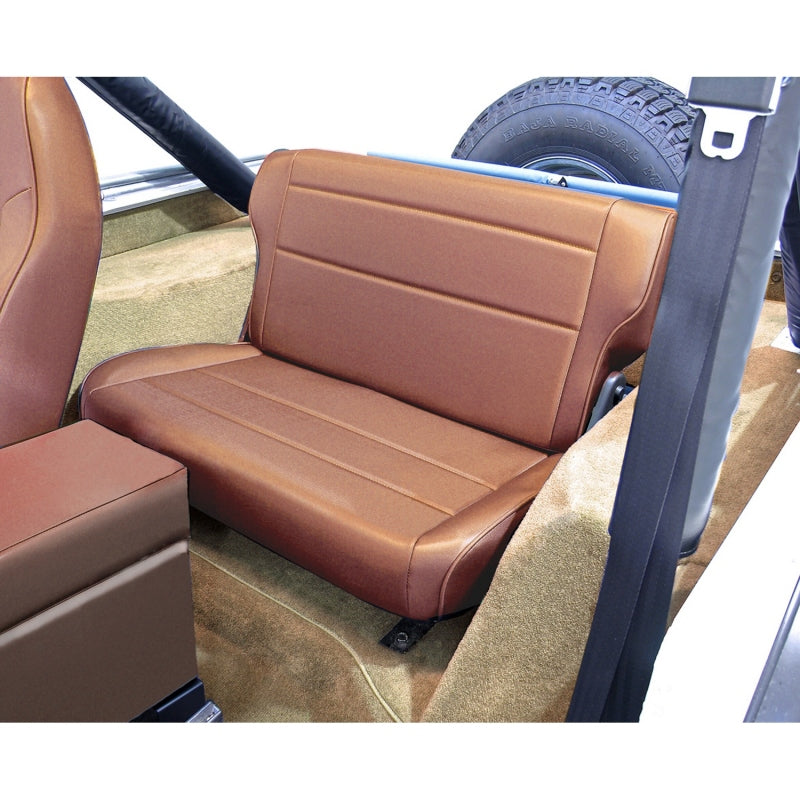 Rugged Ridge Fold & Tumble Rear Seat Tan 76-95 Jeep CJ / Jeep Wrangler –  Meraki Autoworks