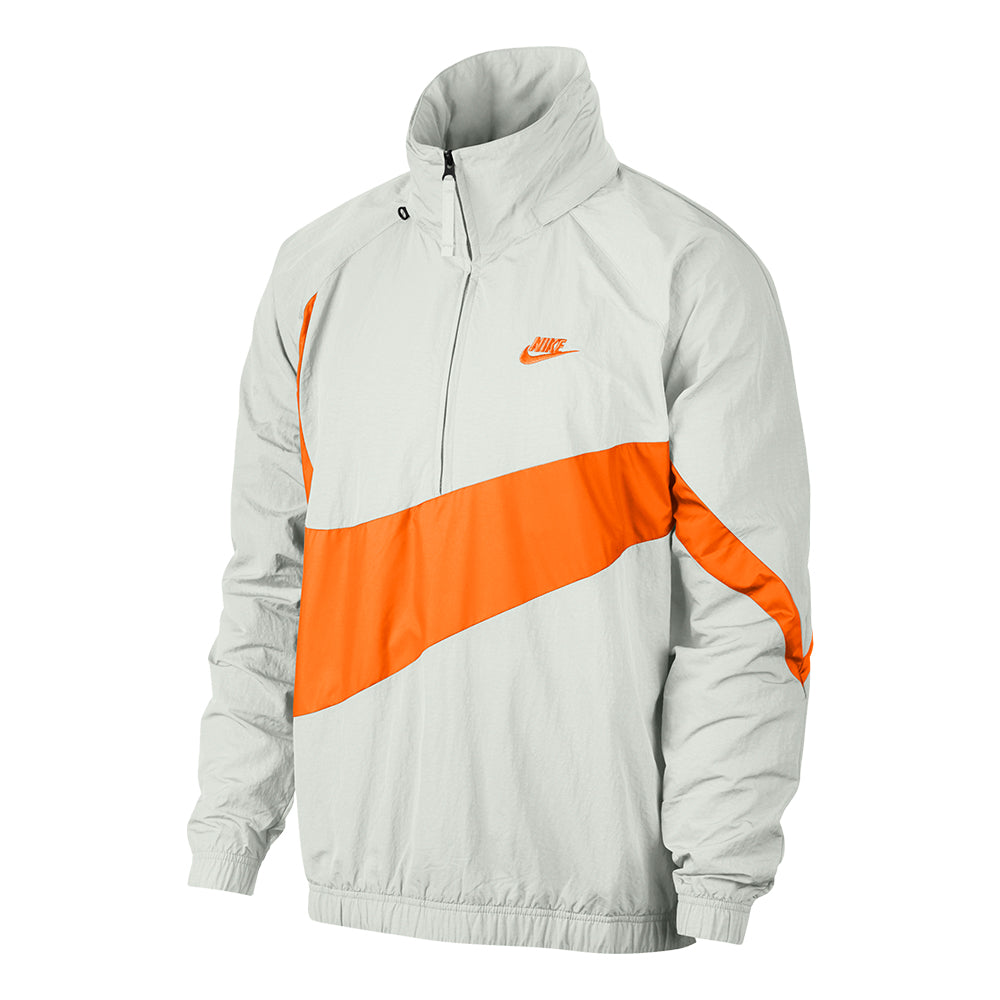 orange and white nike jacket