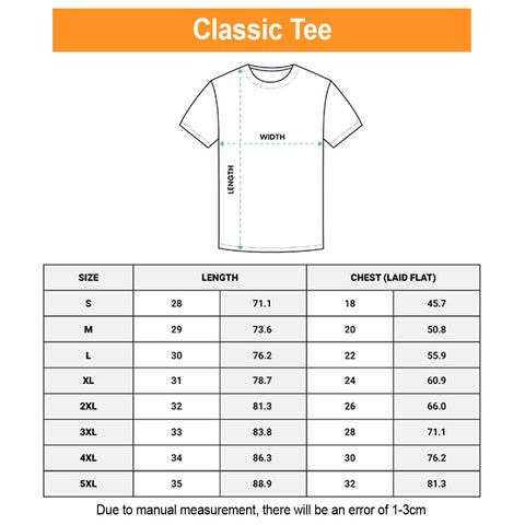 T-shirt Size Guide