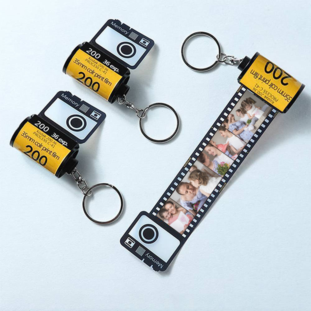 Custom Camera Film Roll Keychain Unique Gift for Him/Her - Couplegiftcustom