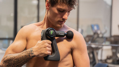 gebruik massage gun in sport