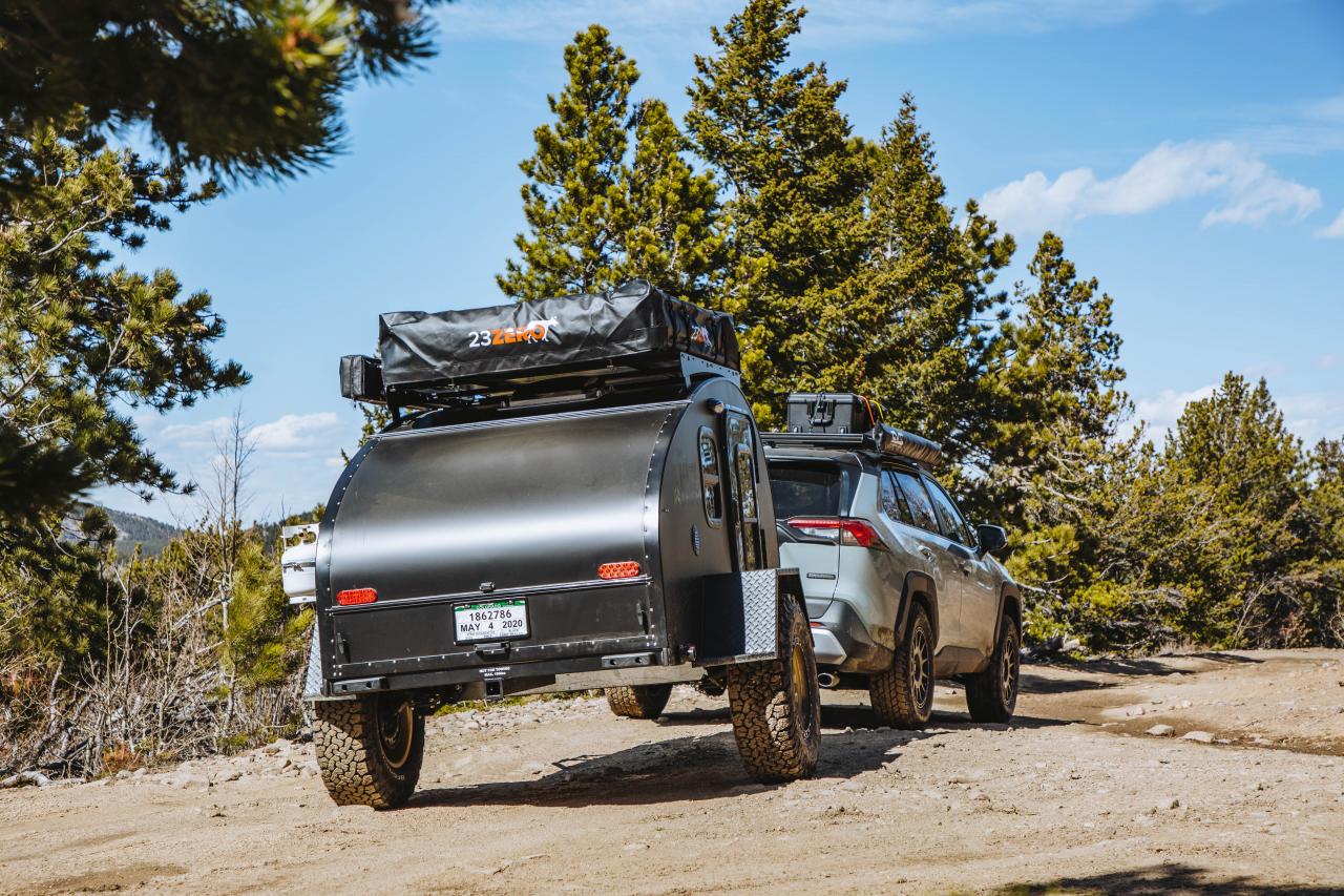 overland trailer with Timbren Axle-Less suspension