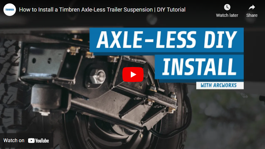 screnshot of how to install axle-less suspension on trailer tutorial video