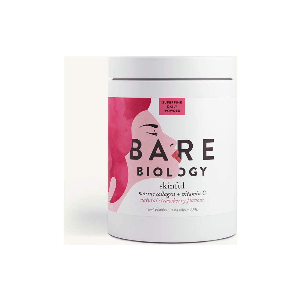 Skinful Marine Collagen + Vitamin C (Strawberry Flavour) - 300g | Bare Biology