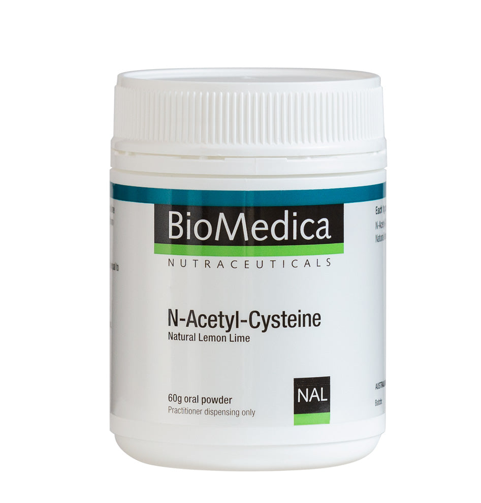 N-Acetyl-L-Cysteine (NAC) - 60g (Natural Lemon Lime Flavour) | BioMedica