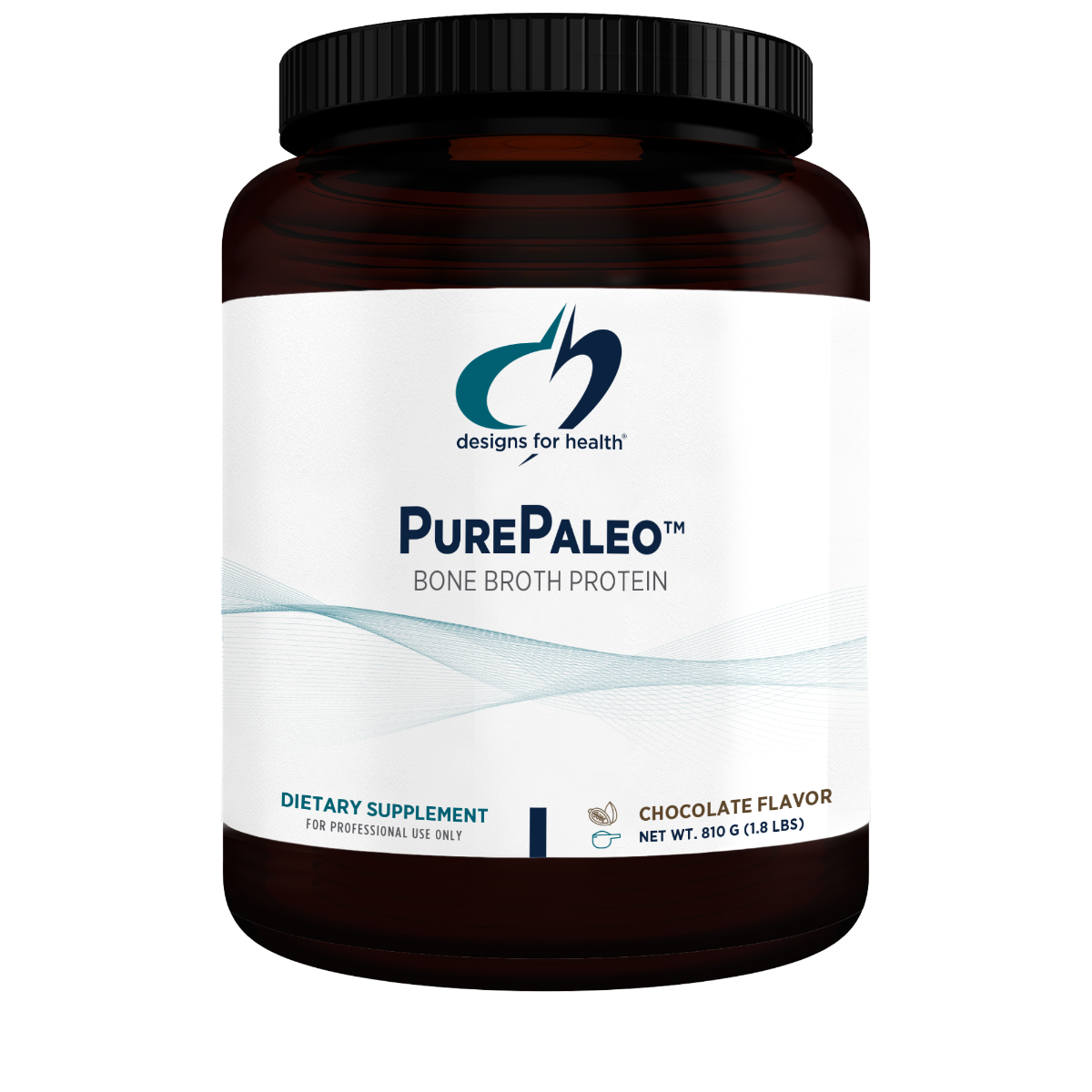 PurePaleo Bone Broth Protein (Natural Chocolate Flavour) - 810g | Designs For Health