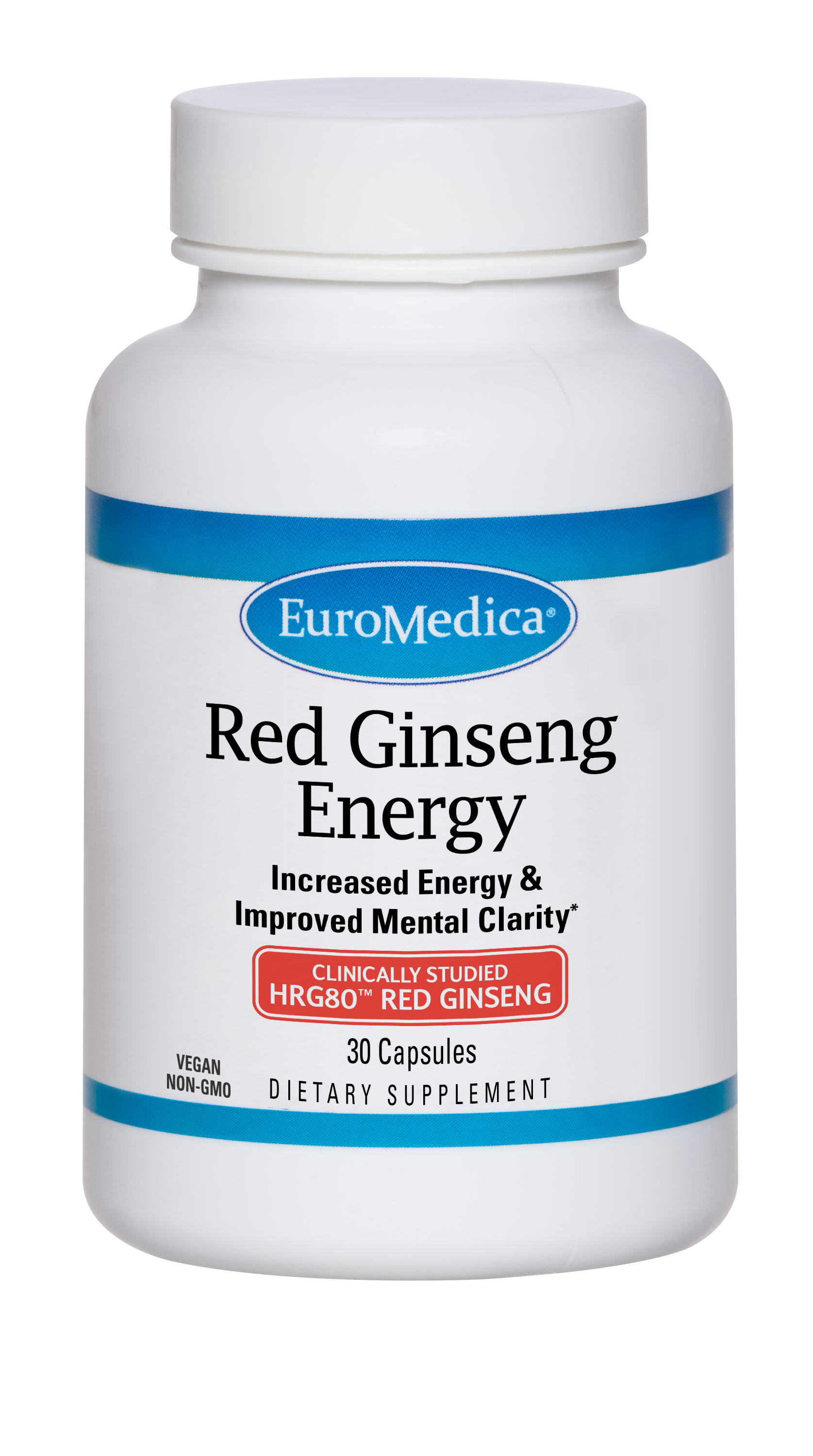 Red Ginseng Energy - 30 Capsules | EuroMedica