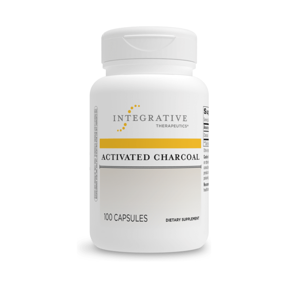 Activated Charcoal 560mg - 100 Capsules | Integrative Therapeutics