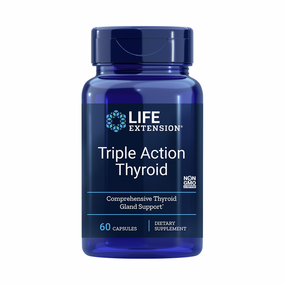 Triple Action Thyroid - 60 Capsules | Life Extension