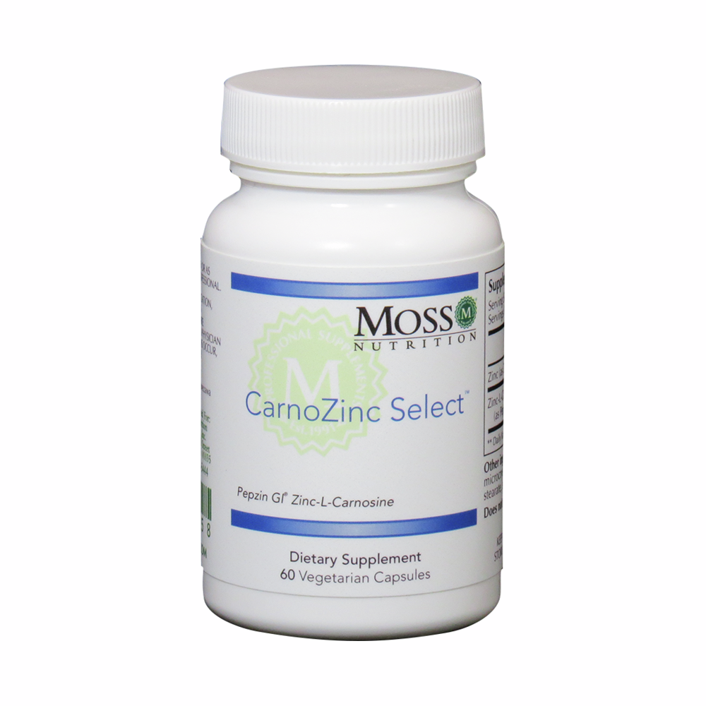 CarnoZinc Select (Zinc-L-Carnosine) 75mg - 60 Capsules | Moss Nutrition