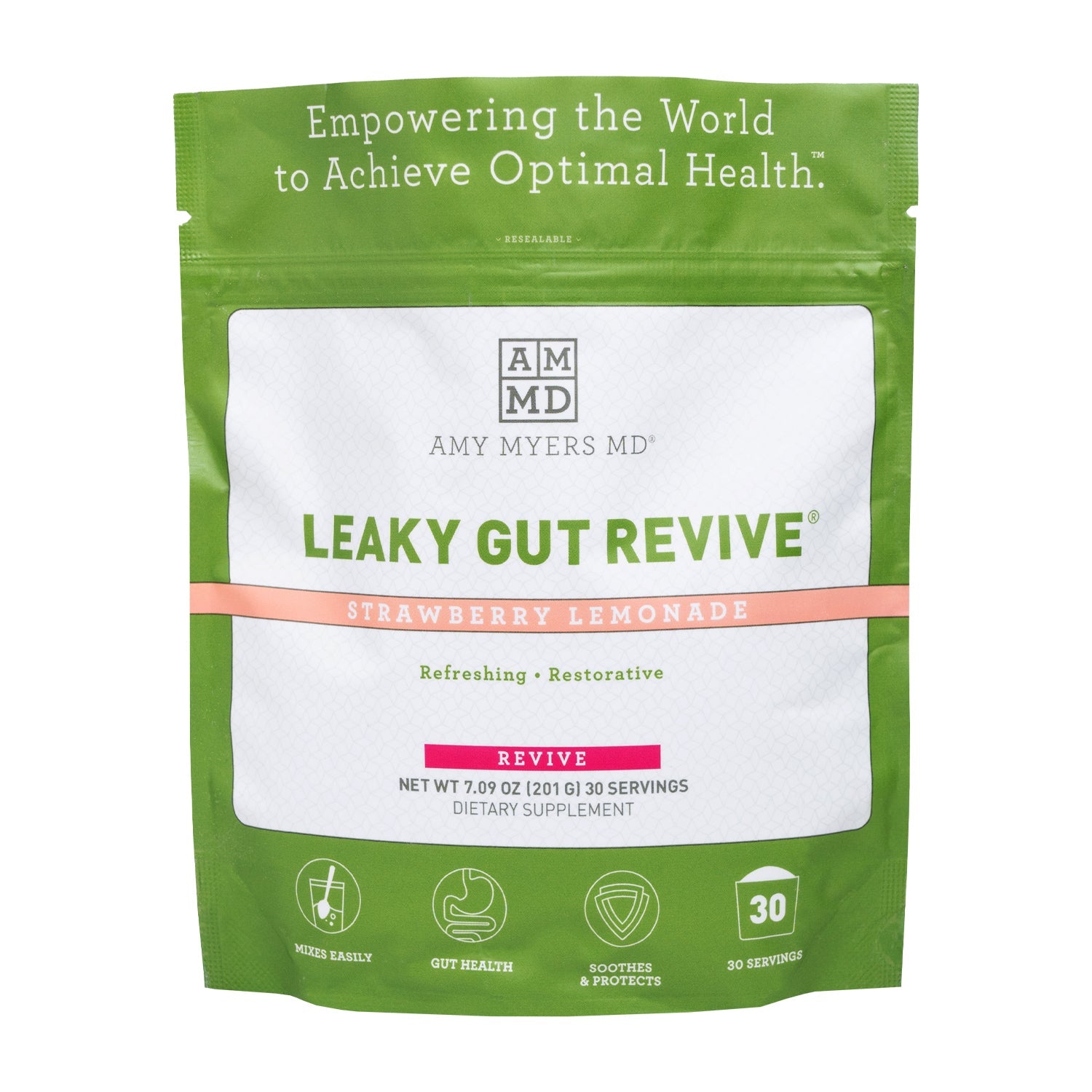 Leaky Gut Revive (Strawberry Lemonade) - 201g | Amy Myers MD