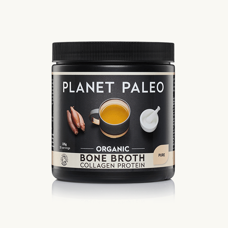 Organic Bone Broth Collagen Protein (Pure) - 225g | Planet Paleo
