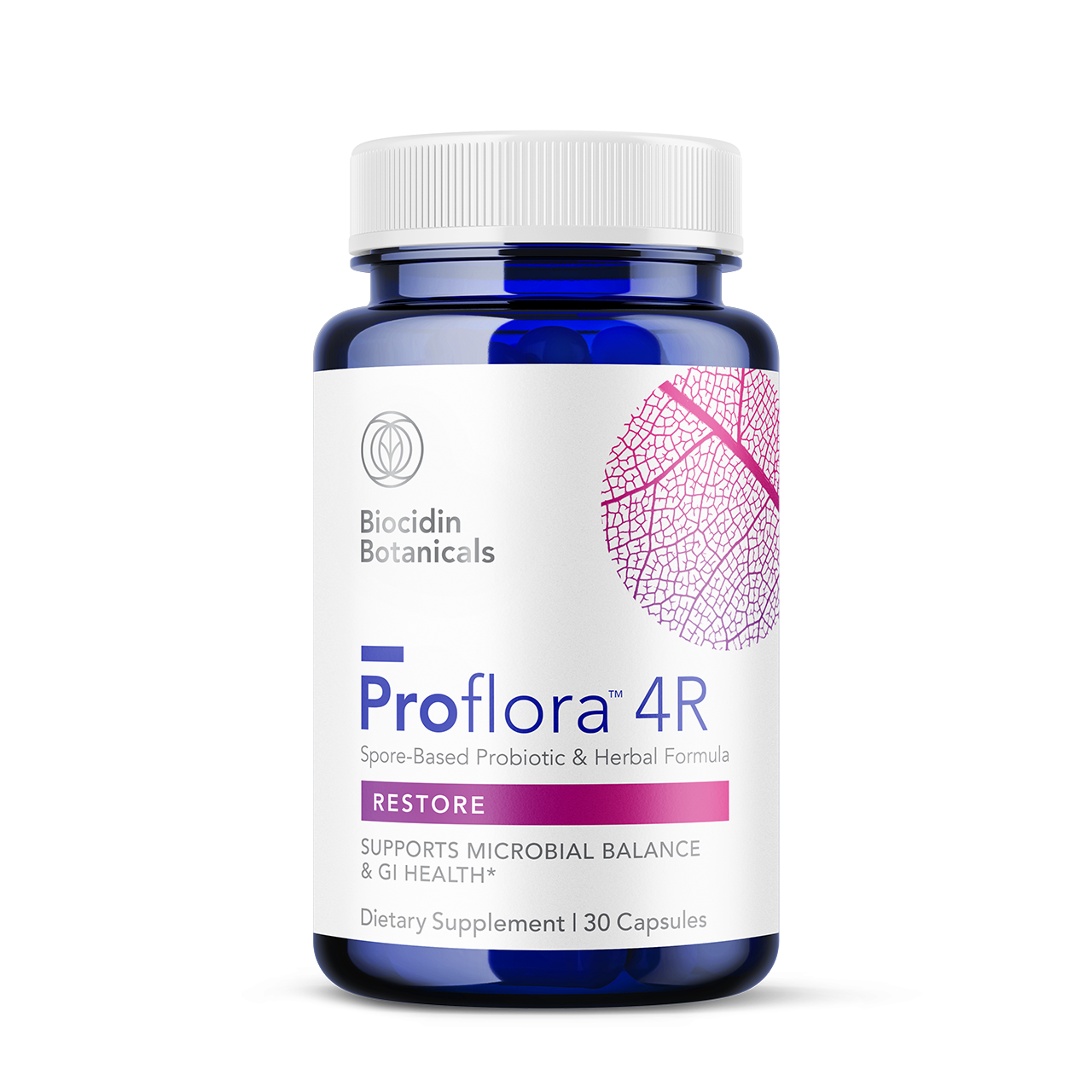 Proflora 4R Restorative Probiotic - 30 Capsules | Biocidin Botanicals