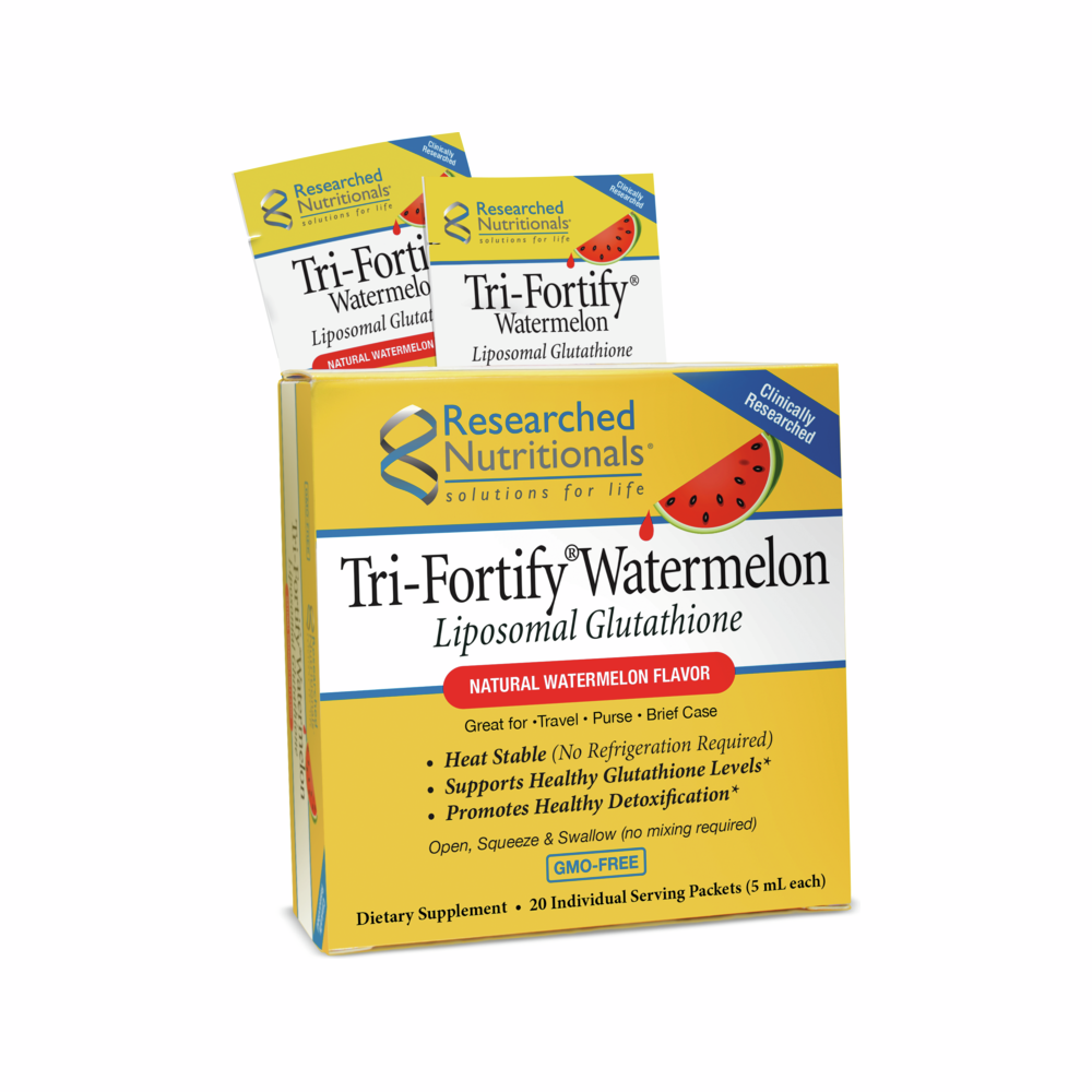 Tri-Fortify Watermelon (Liposomal Glutathione) - 20 Packets | Researched Nutritionals