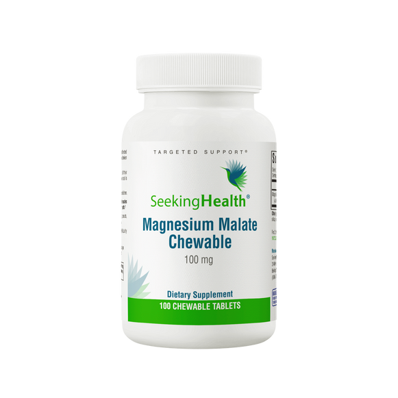 Magnesium Malate Chewable - 100 Chewable Tablets | Seeking Health