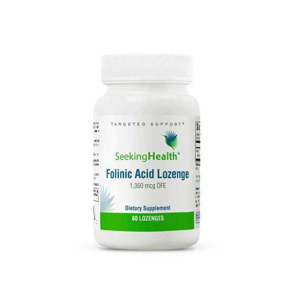 Folinic Acid Lozenge - 60 Lozenges | Seeking Health