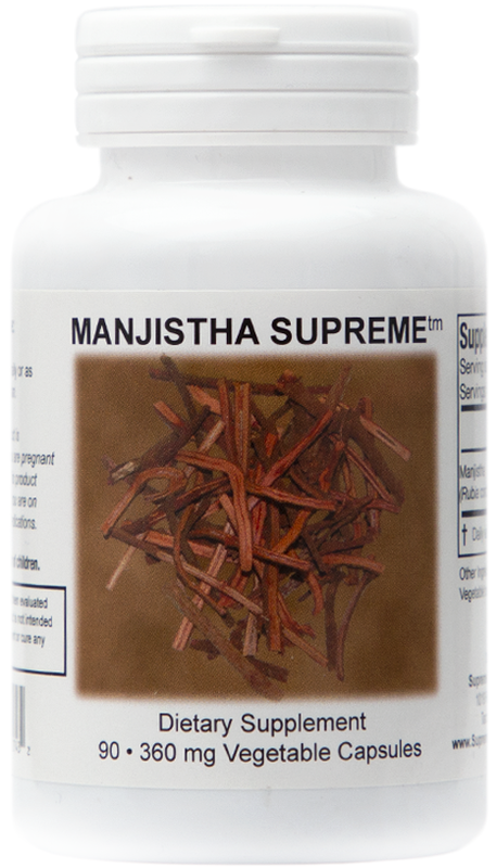 Manjistha Supreme (Rubia cordifolia) 360mg - 90 Capsules | Supreme Nutrition Products