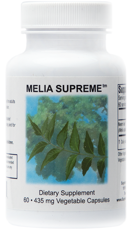 Melia Supreme (Neem Leaf) 435mg - 60 Capsules | Supreme Nutrition Products