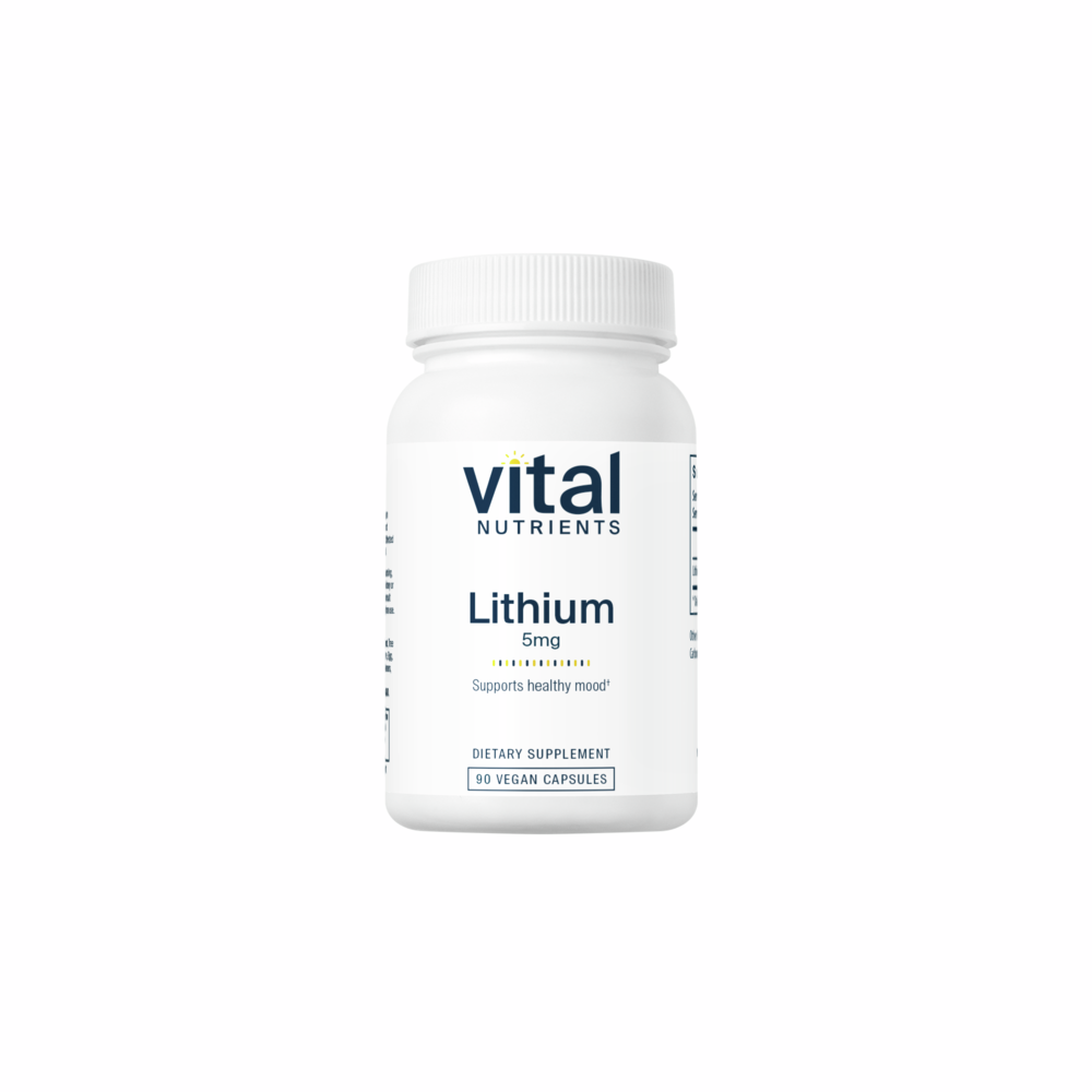 Lithium Orotate 5mg - 90 Capsules | Vital Nutrients