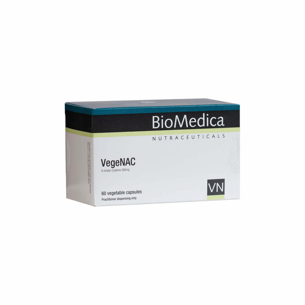 VegeNAC (N-Acetyl-L-Cysteine) - 60 Capsules | BioMedica