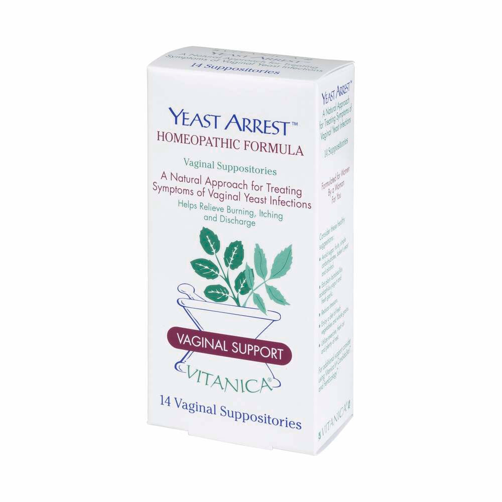 Yeast Arrest - 14 Suppositories | Vitanica