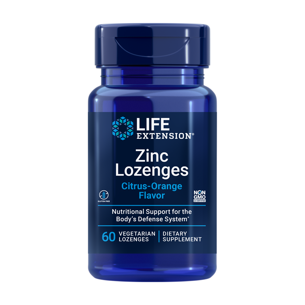 Zinc Lozenges - 60 Lozenges | Life Extension