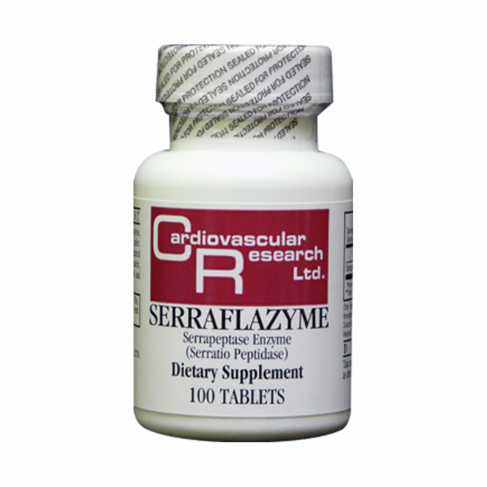 SERRAFLAZYME (Serrapeptase) - 100 Tablets | Ecological Formulas