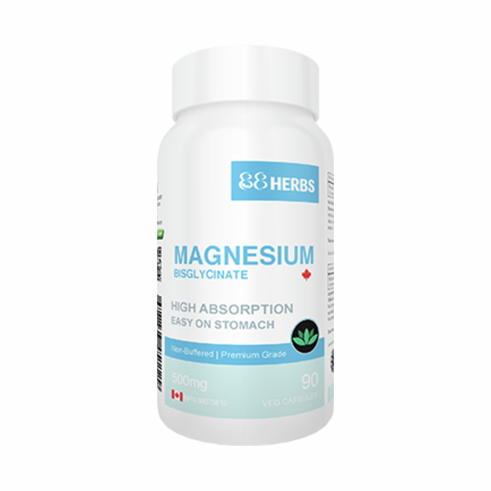 Magnesium Bisglycinate 500mg - 90 Capsules | 88Herbs